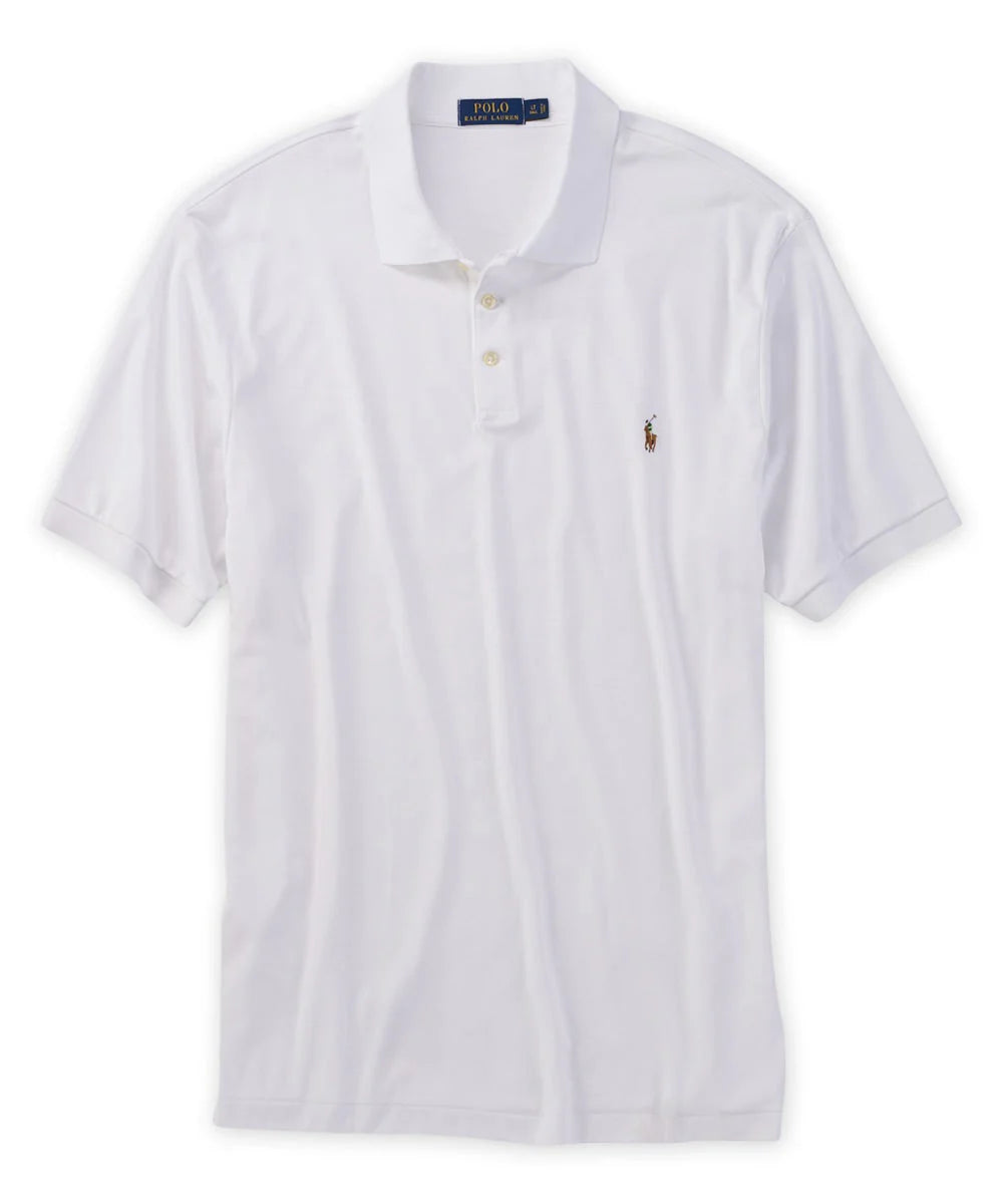 POLO RALPH LAUREN SHORT SLEEVE CLASSIC FIT SOFT TOUCH PIMA COTTON POLO SHIRT